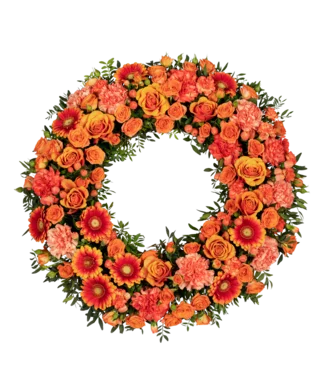 Krans i gyldne farger (60 cm)